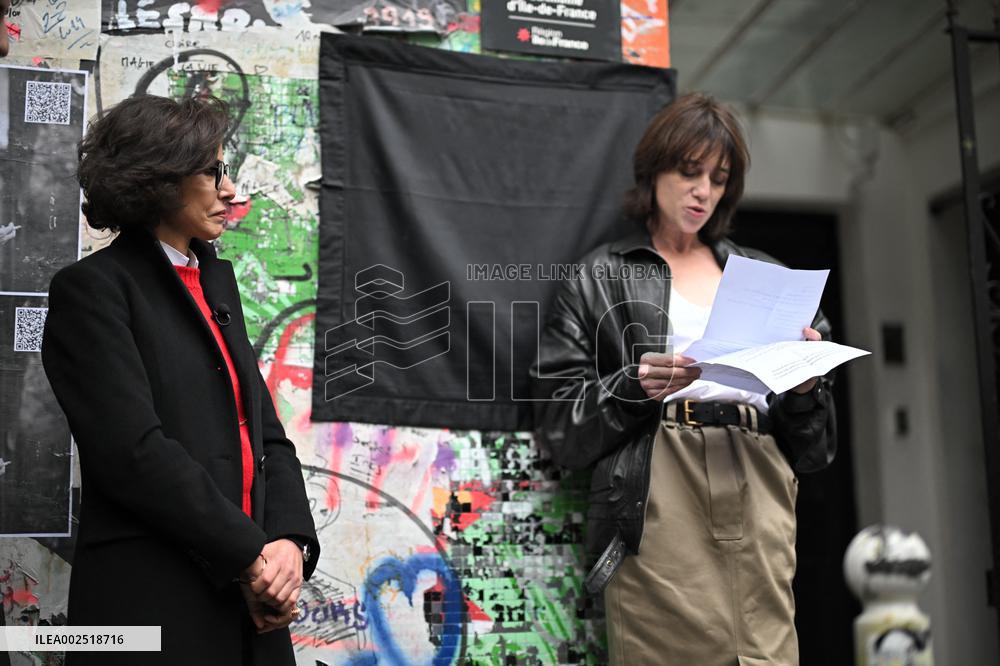 Unveiling Ceremony Of The Maison Des Illustres Plaque - Paris