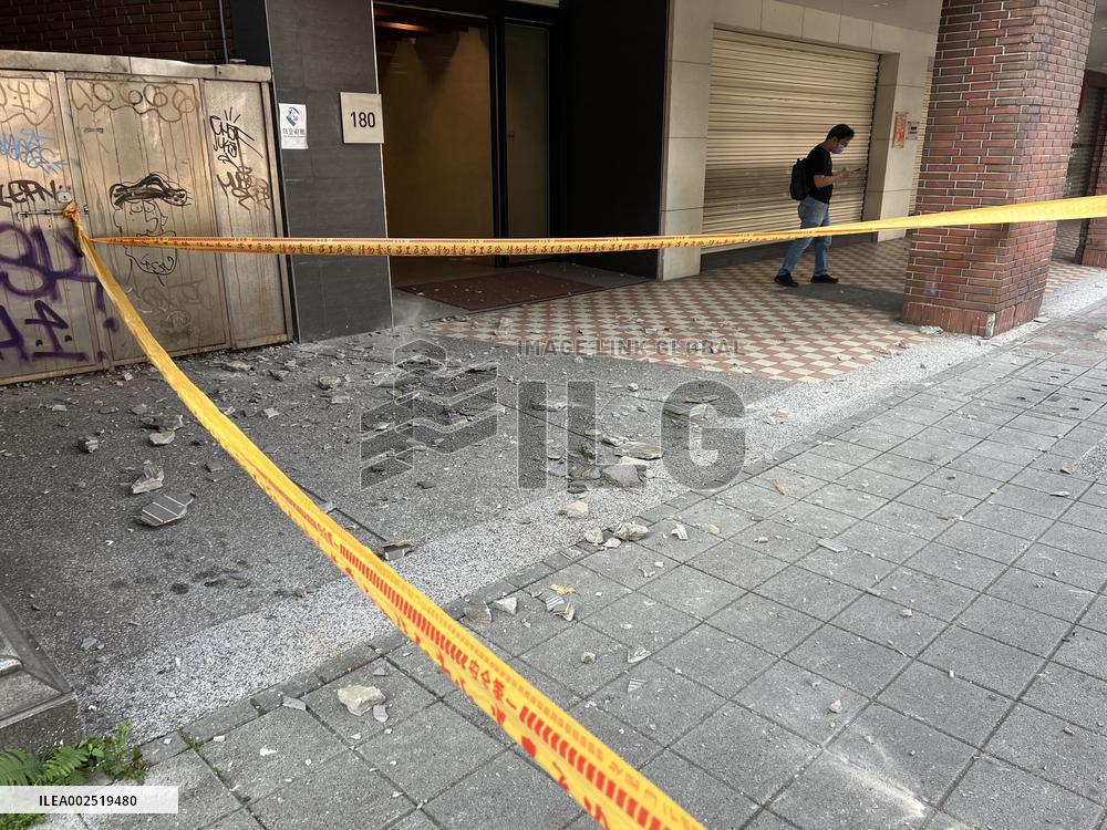 (SPOT NEWS)CHINA-TAIWAN-HUALIEN-EARTHQUAKE (CN)