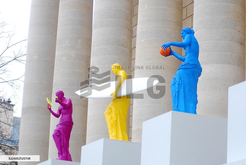 Inauguration Of The installation 'La Beaute et le Geste' - Paris