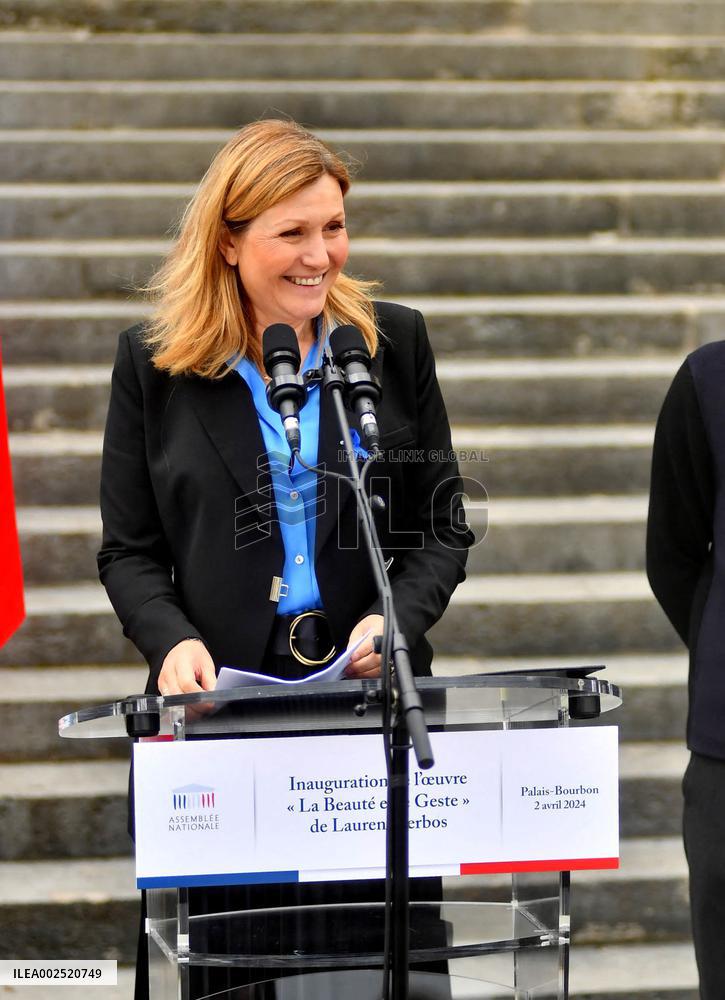 Inauguration Of The installation 'La Beaute et le Geste' - Paris