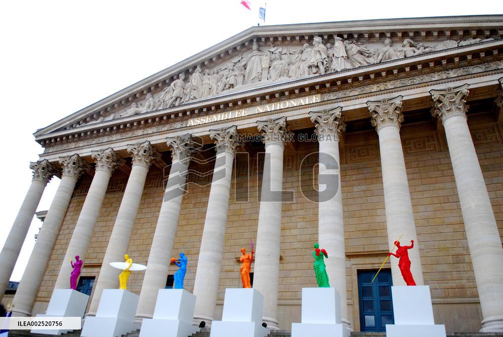 Inauguration Of The installation 'La Beaute et le Geste' - Paris