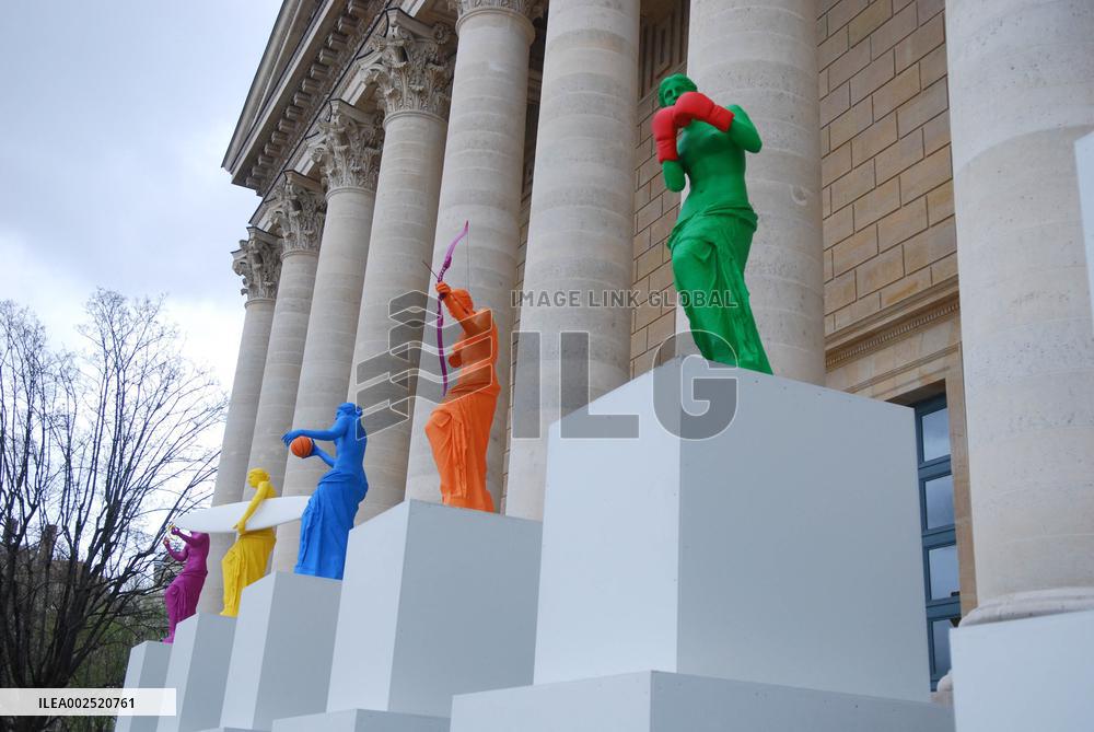Inauguration Of The installation 'La Beaute et le Geste' - Paris