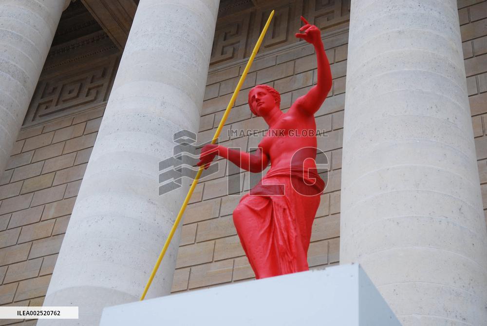 Inauguration Of The installation 'La Beaute et le Geste' - Paris