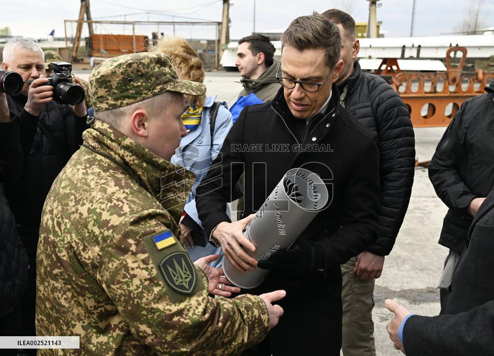 Finnish President Stubb visiting Ukraine