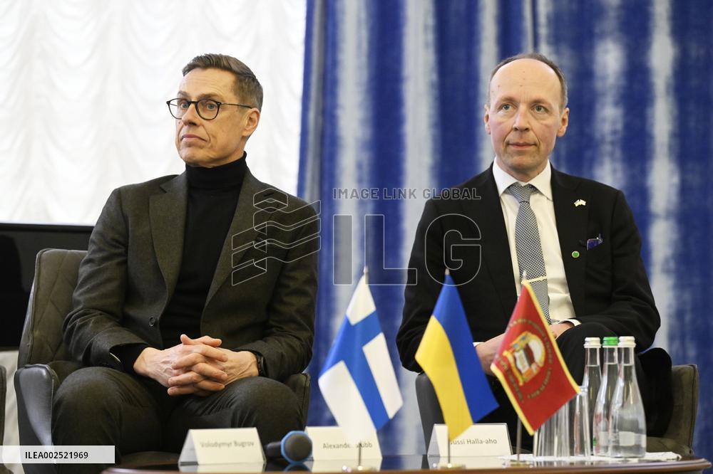 President of the Republic of Finland Alexander Stubb visits Ukraine