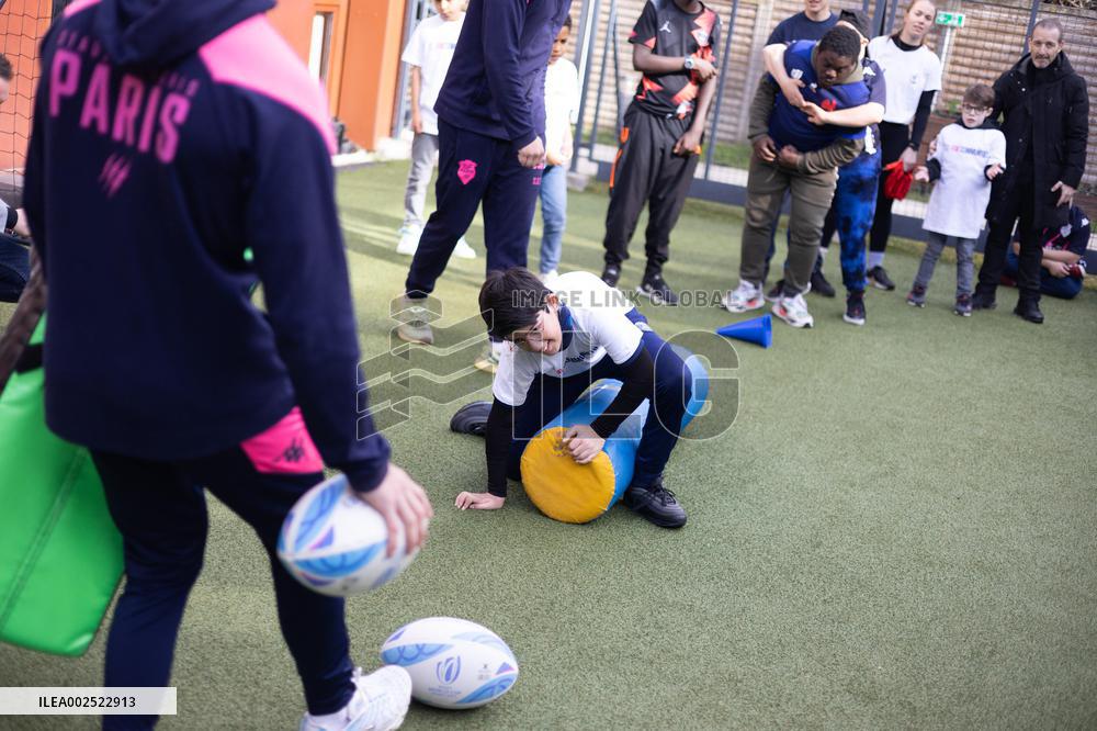 Brigitte Macron visits the medical educational institute Leonce Malecot - Saint-Cloud