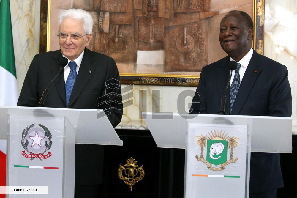 COTE D'IVOIRE-ABIDJAN-ITALIAN PRESIDENT-VISIT
