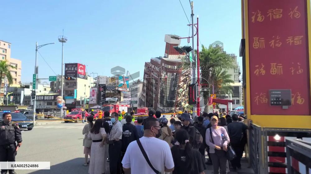 Taiwan: Multistory Building Collapses After Deadly Quake In Hualien
