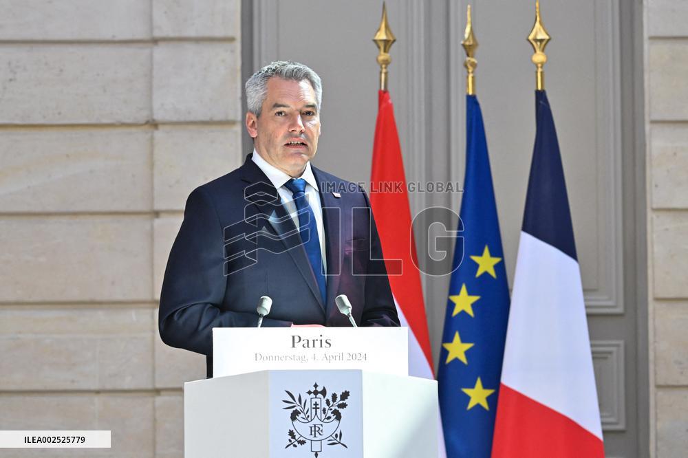 French President Meets Austrian Chancellor - Paris