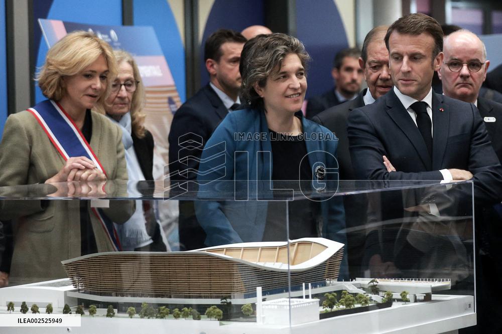 Macron Inaugurates The Olympic Aquatics Centre - Saint-Denis