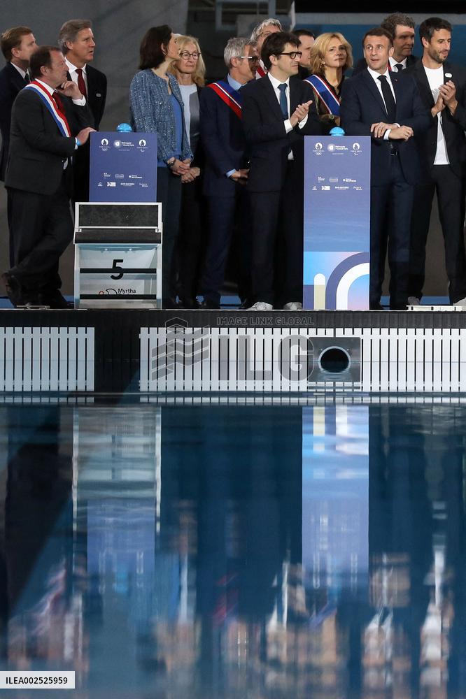 Macron Inaugurates The Olympic Aquatics Centre - Saint-Denis