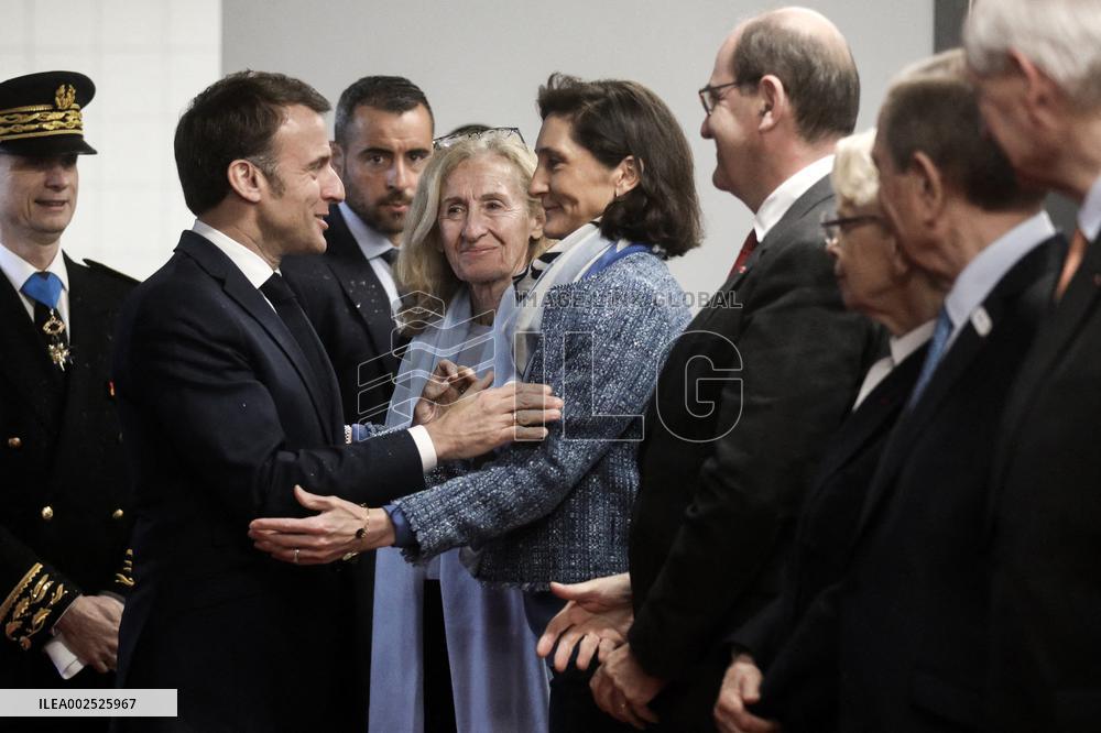 Macron Inaugurates The Olympic Aquatics Centre - Saint-Denis