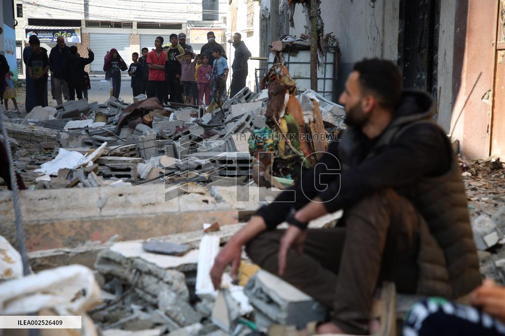 MIDEAST-GAZA-RAFAH-ISRAEL-AIRSTRIKE