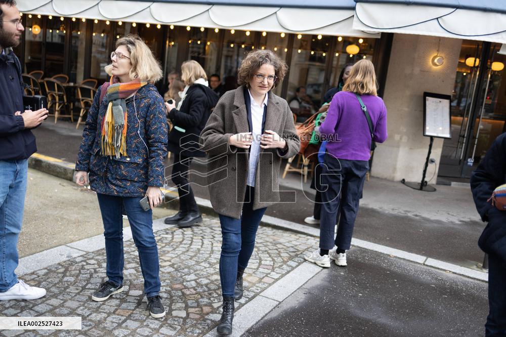 The Ecologists press conference about issues regarding Nestle bottled water - Paris