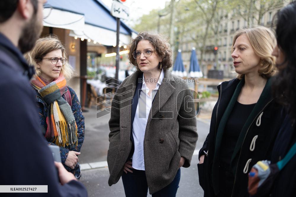 The Ecologists press conference about issues regarding Nestle bottled water - Paris