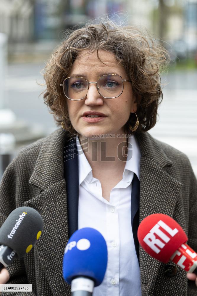 The Ecologists press conference about issues regarding Nestle bottled water - Paris