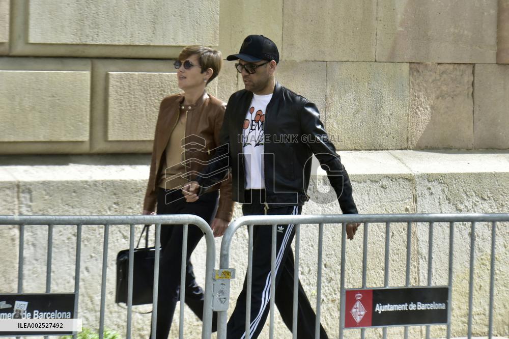 Dani Alves At The Court - Barcelona