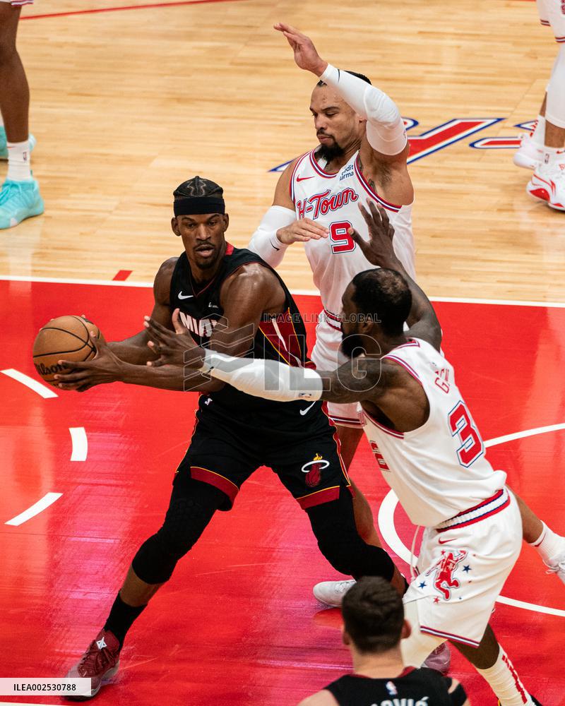 (SP)U.S.-HOUSTON-BASKETBALL-NBA-HEAT VS ROCKETS