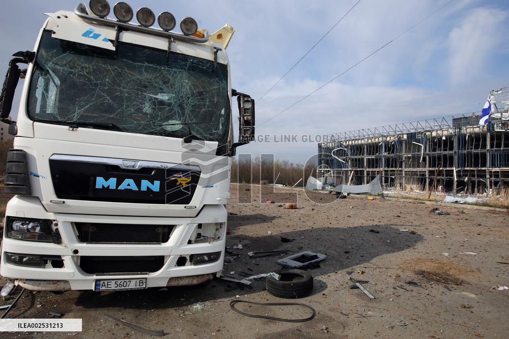 Aftermath of Russian attack on Kharkiv on April 6, 2024