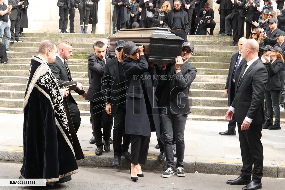 Funeral Of Jean-Yves Le Fur - Paris