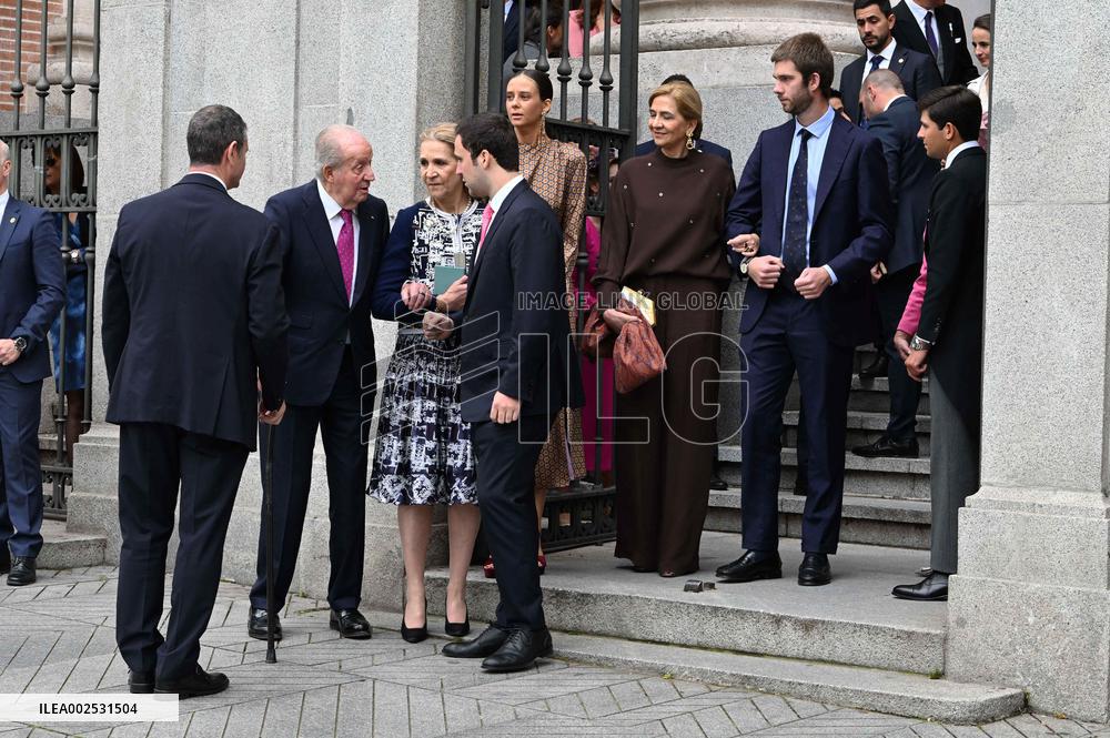 Royal Family At Jose Luis Martinez Almeida's Wedding - Madrid