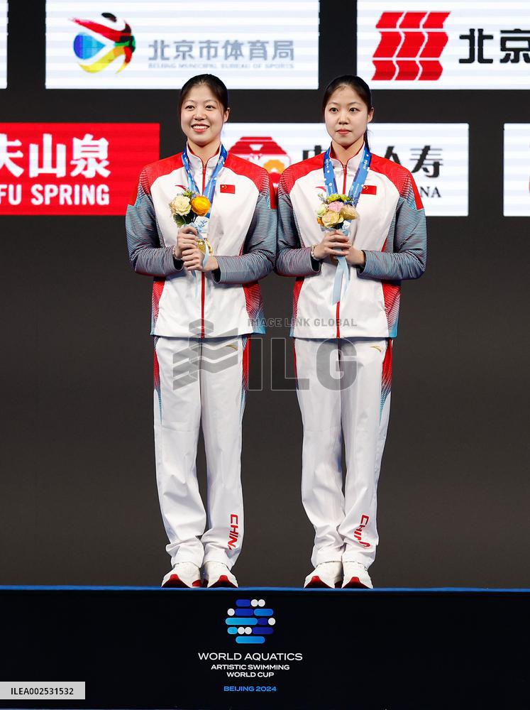(SP)CHINA-BEIJING-ARTISTIC SWIMMING-WORLD AQUATICS-WORLD CUP-DAY 2(CN)