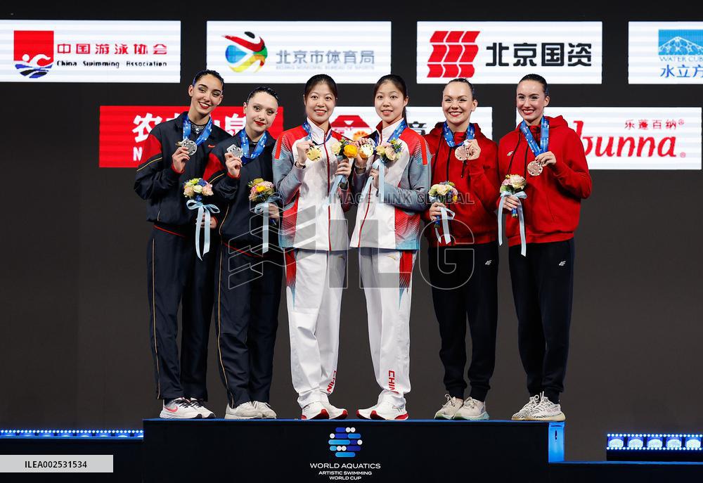 (SP)CHINA-BEIJING-ARTISTIC SWIMMING-WORLD AQUATICS-WORLD CUP-DAY 2(CN)
