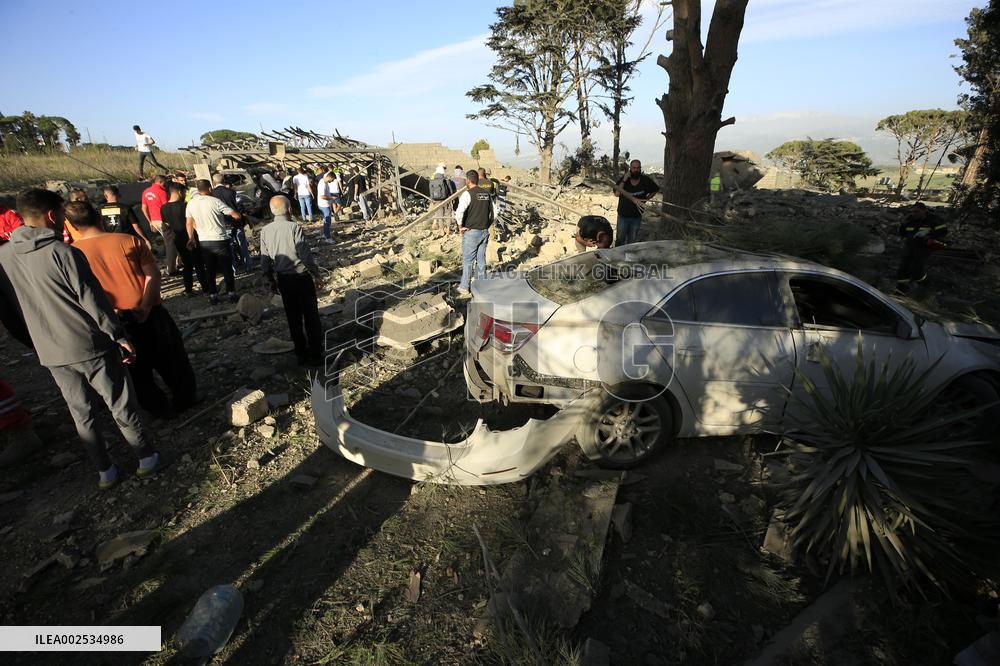 LEBANON-MARJEYOUN-ISRAELI AIR STRIKE