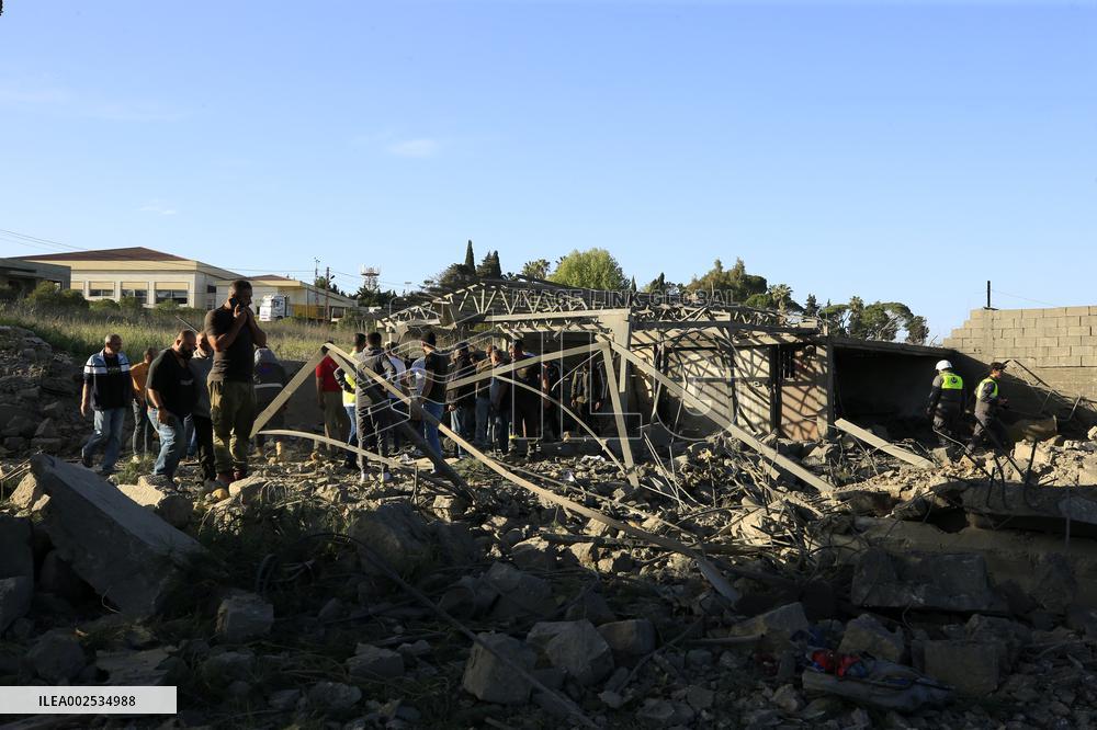 LEBANON-MARJEYOUN-ISRAELI AIR STRIKE