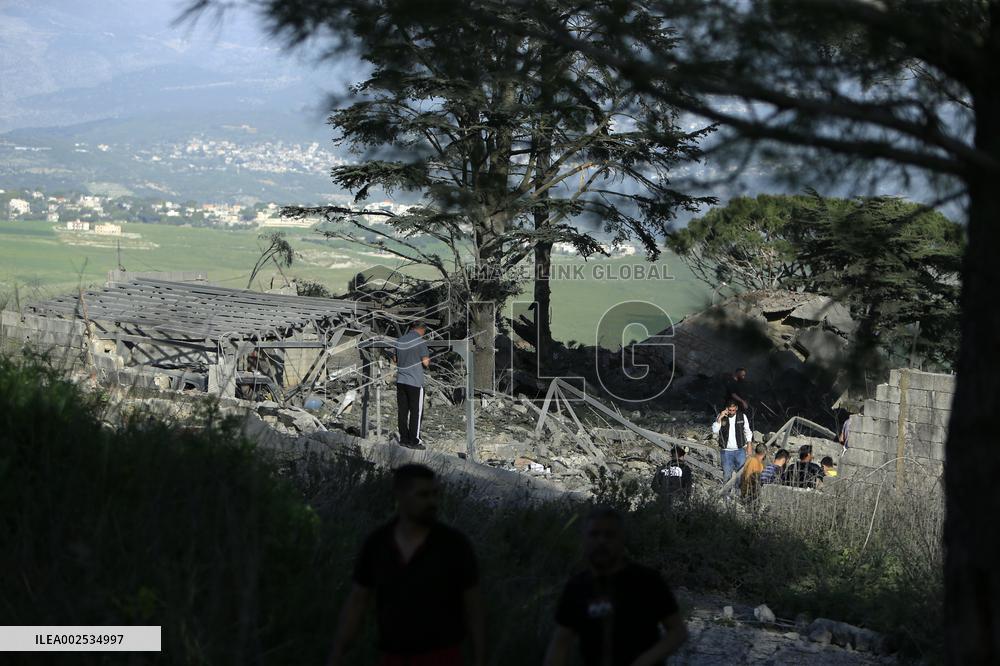 LEBANON-MARJEYOUN-ISRAELI AIR STRIKE