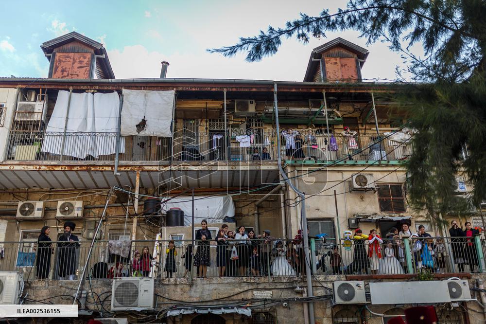 Celebration Of Jewish Holiday Of Purim - Jerusalem