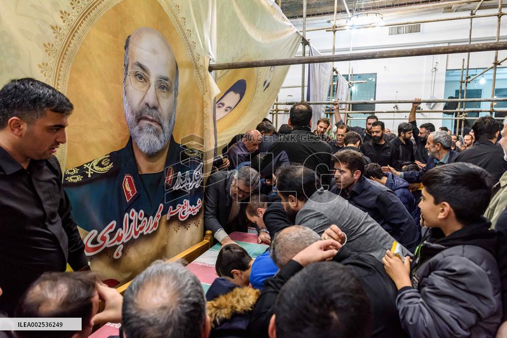 Funeral Of IRGC Members Killed In Syria - Tehran