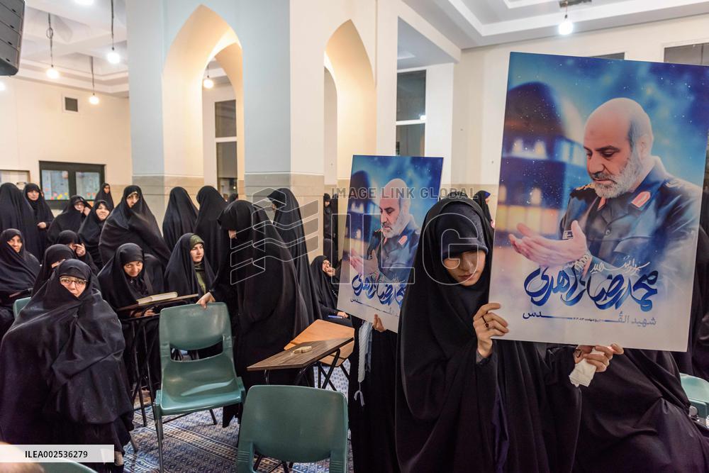 Funeral Of IRGC Members Killed In Syria - Tehran