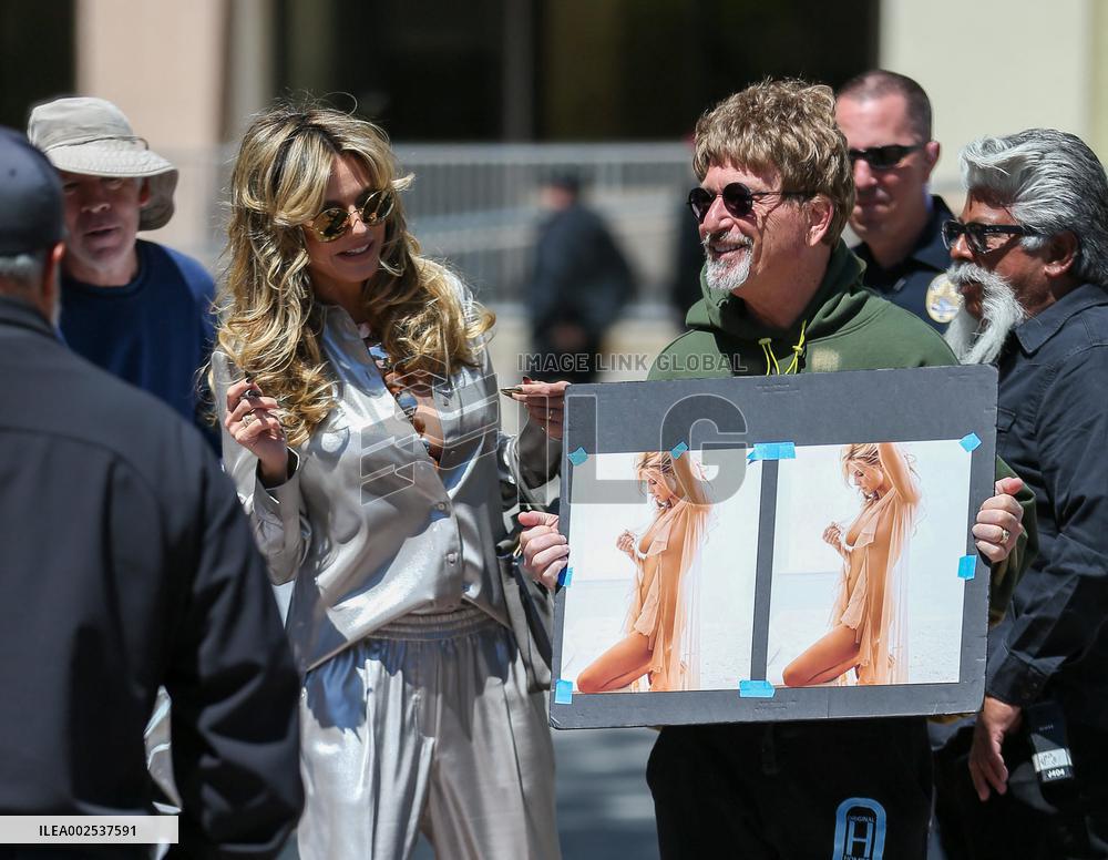 Heidi Klum Arrives At America's Got Talent - LA