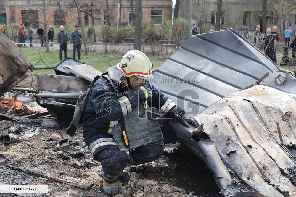 Kharkiv after Russian shelling on April 7, 2024