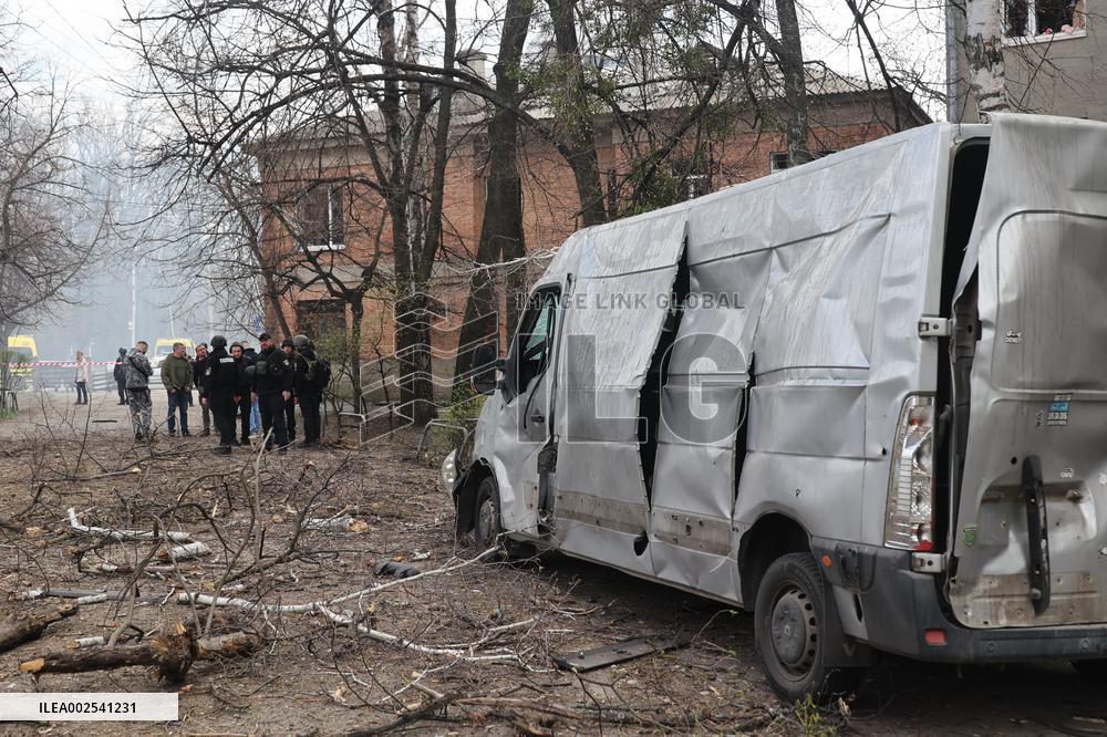 Kharkiv after Russian shelling on April 7, 2024
