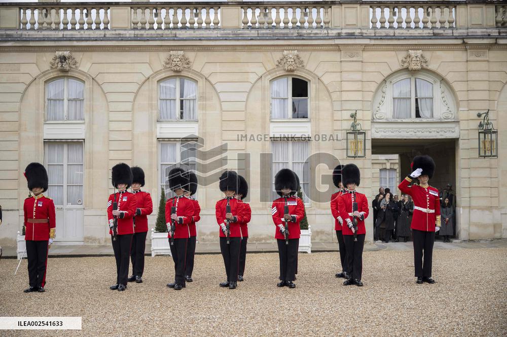 British Troops Join French Guards In A Special Ceremony - Paris