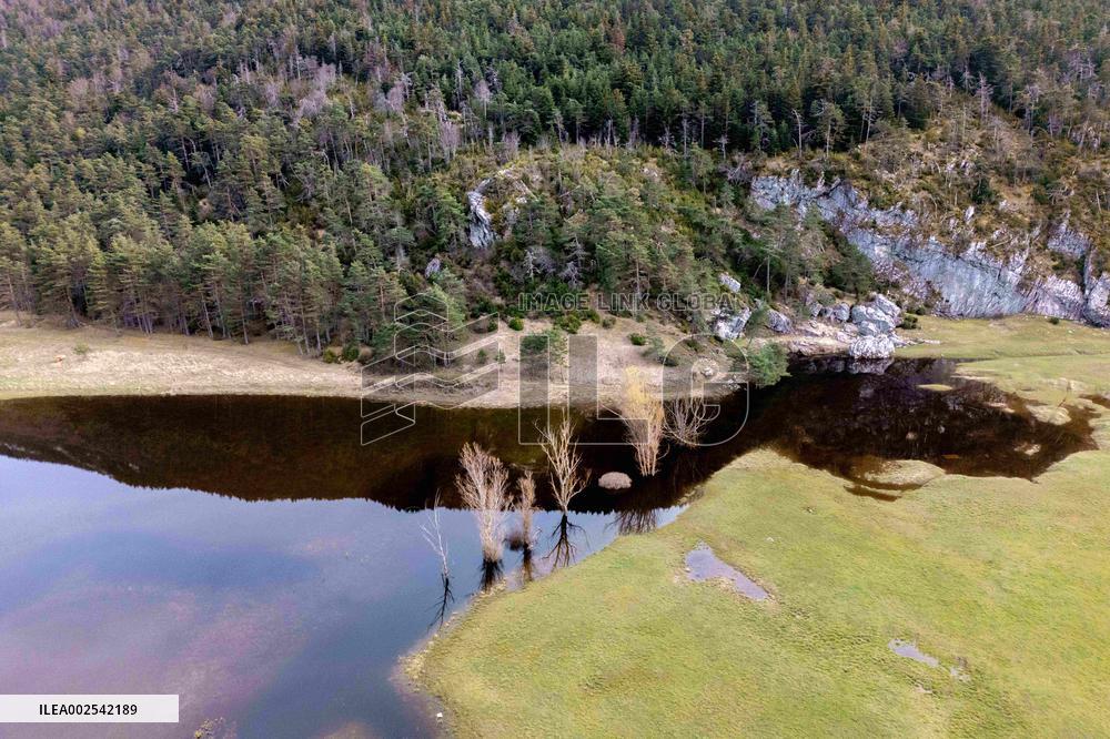 A Lake Has Formed Over Several Hectares In The Caille Plain - Alpes-Maritimes