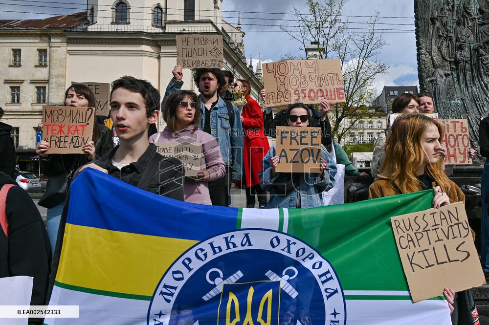 Dont Be Silent! Captivity Kills! rally in Lviv