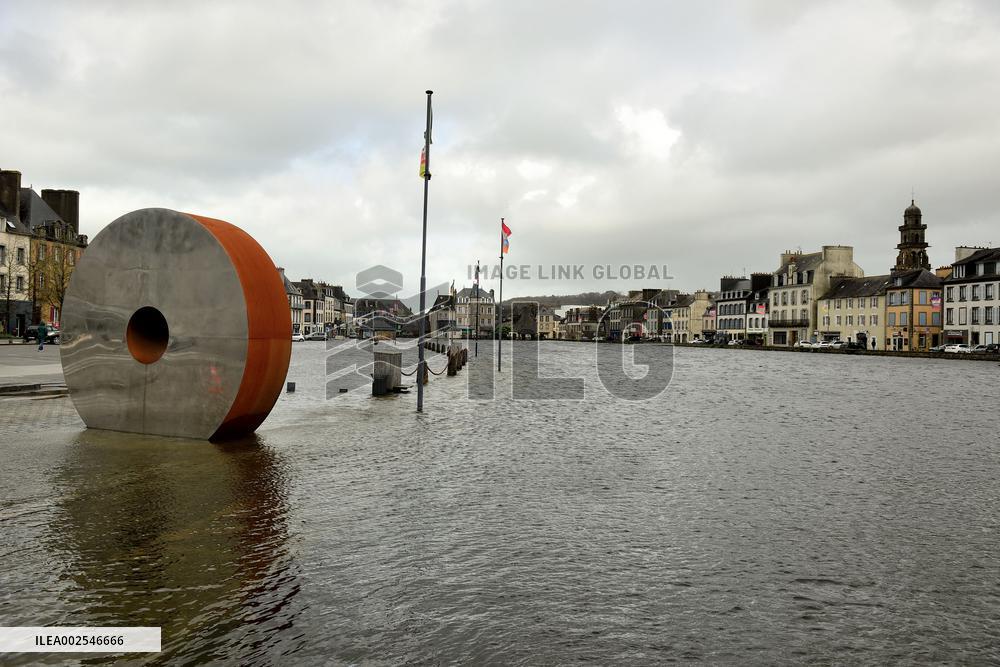Flooding Due To Storm Pierrick - France