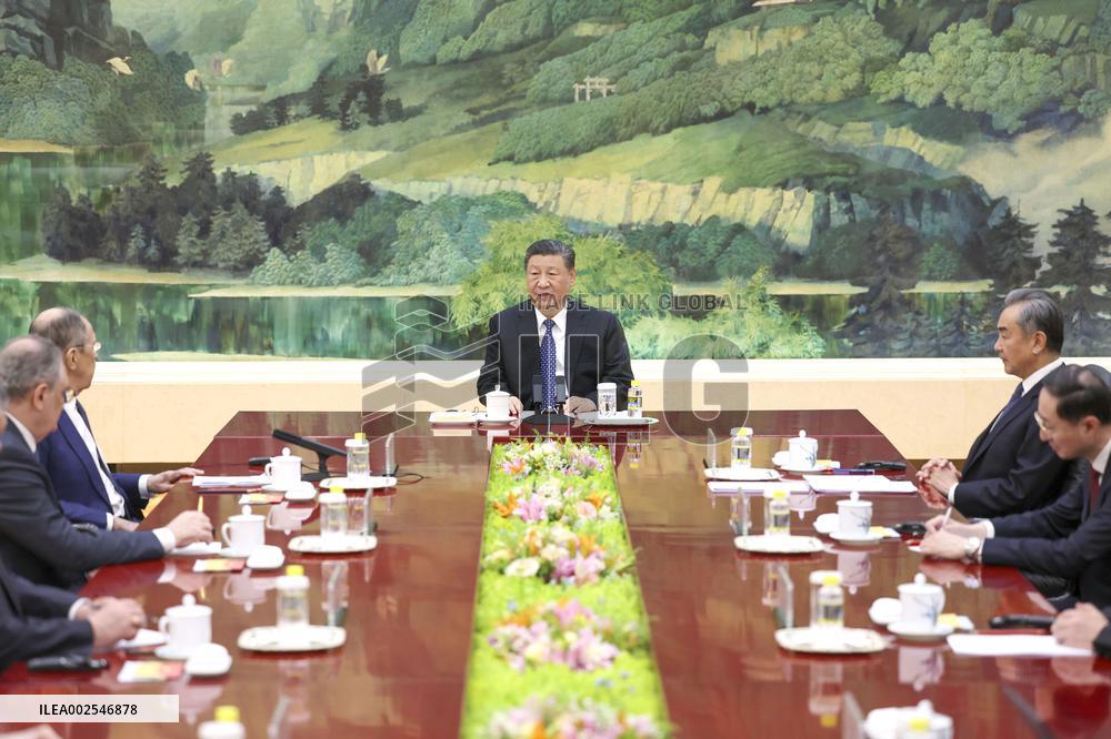 CHINA-BEIJING-XI JINPING-RUSSIAN FOREIGN MINISTER-MEETING (CN)