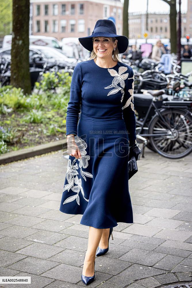 Queen Maxima Meets With Students - Amsterdam