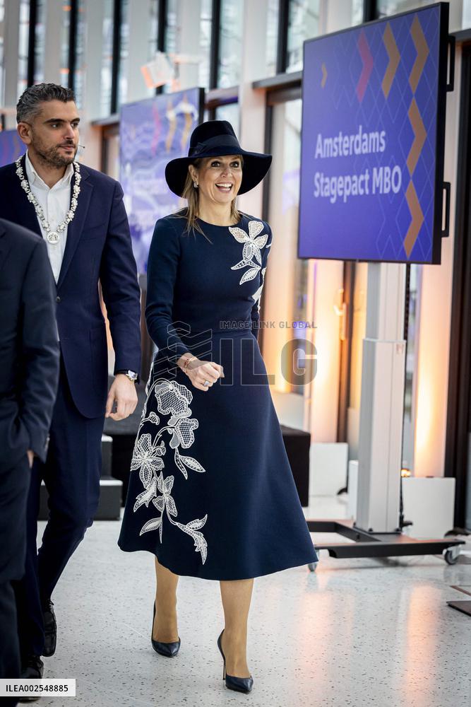 Queen Maxima Meets With Students - Amsterdam