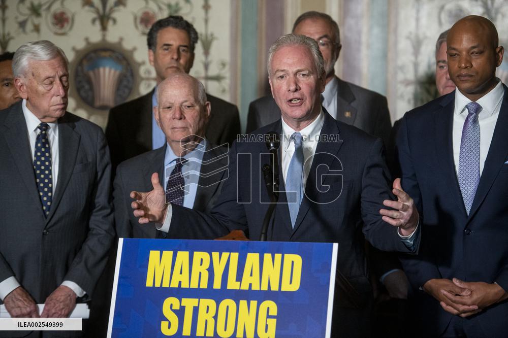 Press Conference On Baltimore’s Bridge Collapse - Washington
