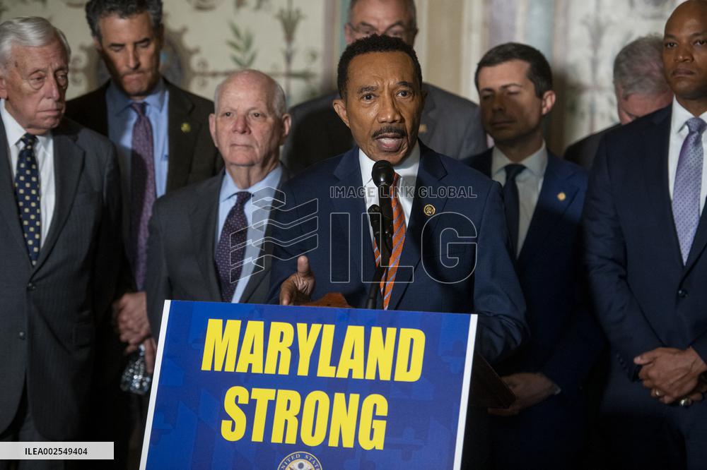 Press Conference On Baltimore’s Bridge Collapse - Washington