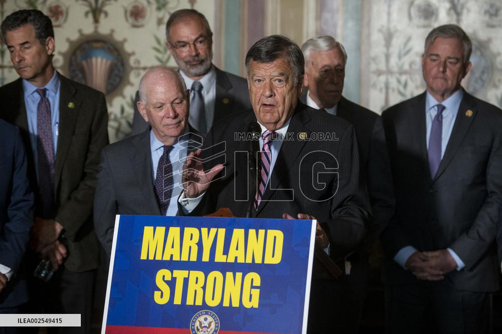 Press Conference On Baltimore’s Bridge Collapse - Washington