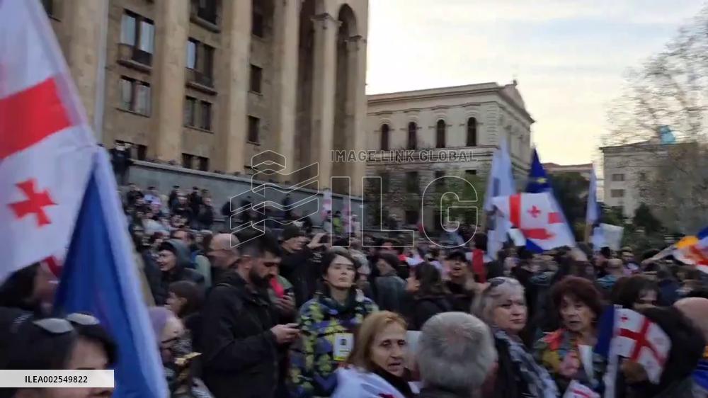 Georgia: Thousands Protest In Tbilisi Against ‘Russian Law’ On Foreign Agents 2