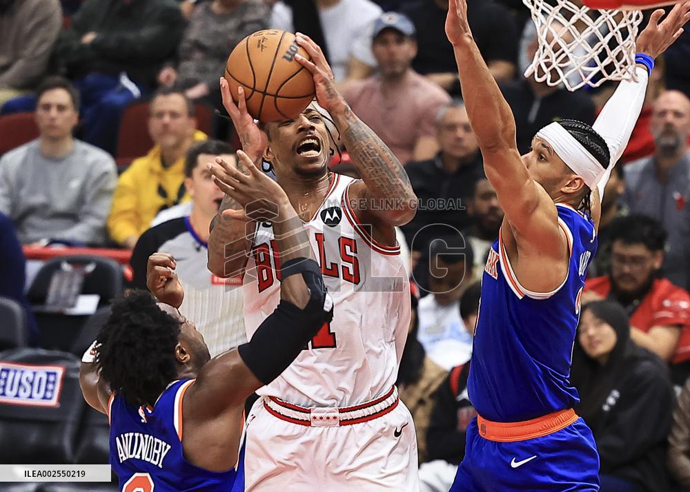 (SP)U.S.-CHICAGO-BASKETBALL-NBA-NEW YORK KNICKS VS CHICAGO BULLS