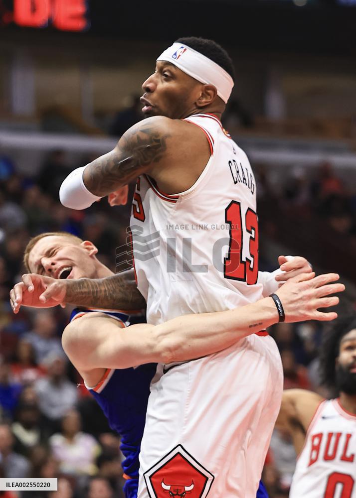 (SP)U.S.-CHICAGO-BASKETBALL-NBA-NEW YORK KNICKS VS CHICAGO BULLS