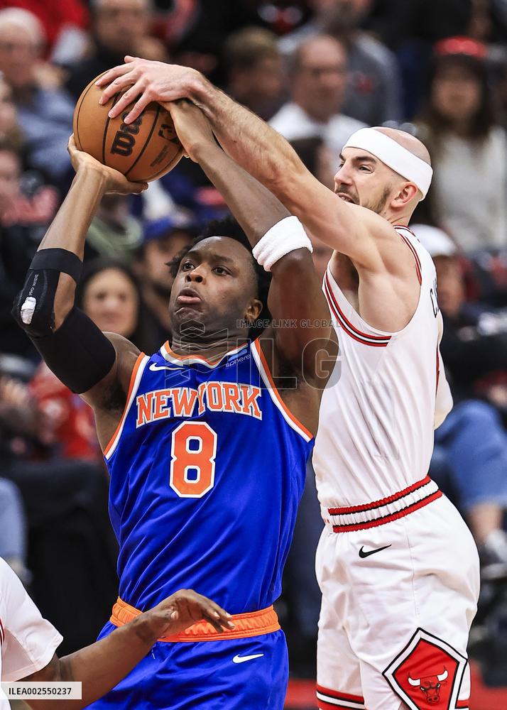 (SP)U.S.-CHICAGO-BASKETBALL-NBA-NEW YORK KNICKS VS CHICAGO BULLS